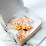 sweet basket with almond croissant
